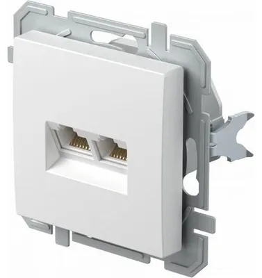 Obrázok produktu pre Tem Kat6S-Dose Ks 2F 2Xrj45 Sl Pw (Kq41Pwxo-U)