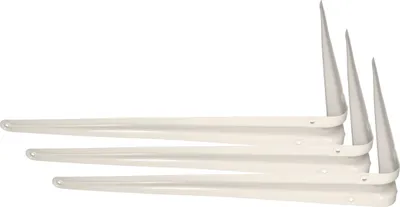 Obrázok produktu pre KOTARBAU® Sada 3 policových nosičov 450x400 mm Policové nosiče na montáž na stenu Biela