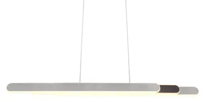 Immagine prodotto di Lampada a sospensione LED HELIOS, tonalità argento, 48 W, tonalità di bianco, 5800 lm, metallo, dimensioni: 150 x 130 x 6 cm, IP20, Trio