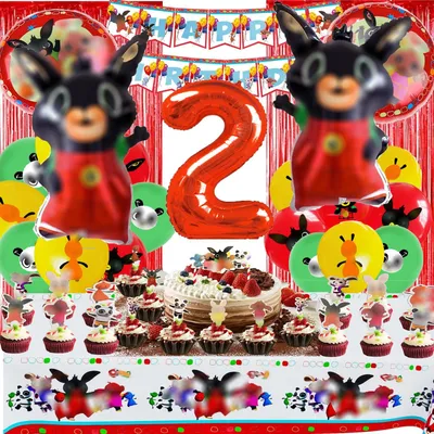 Geburtstagsdeko-Set, 2 Papierservietten, Happy Birthday