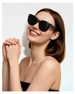 Produktbild von Übergroße polarisierte Sonnenbrille für Damen – Autofahr-Sonnenbrille für Überbrillen