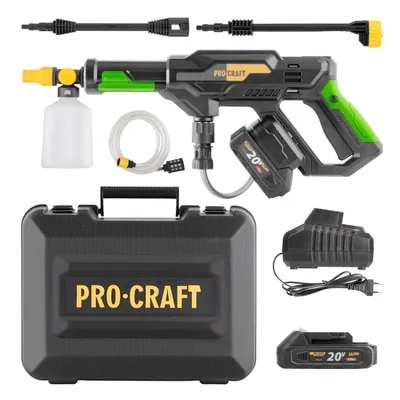 Obrázek produktu pro Sada aku tlaková myčka Procraft CW20 + baterie 20/2A a nabíječka 20/1