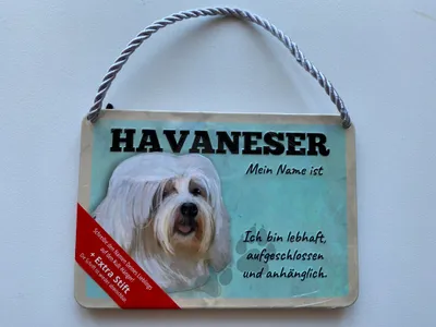 Produktbild von Kulthänger Blechschild Havaneser KH-PET012