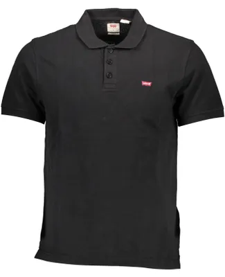 Produktbild von Herren Poloshirt Schwarz - Kurzarm mit Applikation und Logo