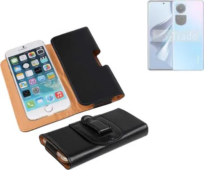 Produktbild von K-S-Trade Schützhülle Handyhülle kompatibel mit Oppo Reno10 Holster Gürtel Tasche Schutzhülle Handy-Tasche Smartphone Case Seitentasche schwarz