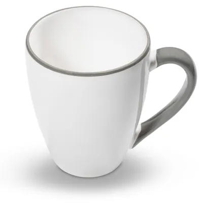 Produktbild von Gmundner Keramik Grauer Rand, Frühstücksbecher Max 0,3 Liter