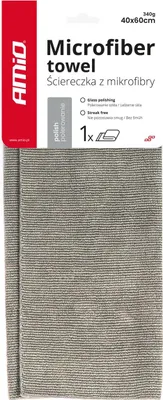 Immagine prodotto di Panno in microfibra per la pulizia di vetri e specchi senza aloni 60x40cm AMIO