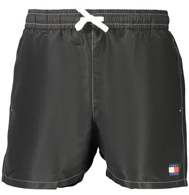 Obrázek produktu pro Černé pánské plavky typu boxerky s elastickým pasem a kapsami