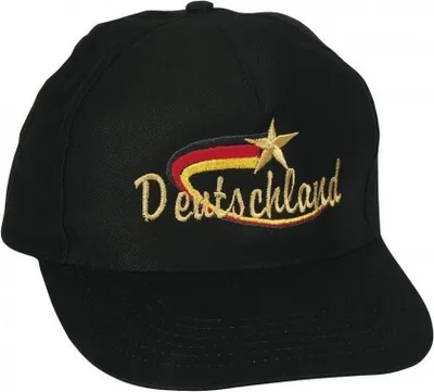 Produktbild von Baseballcap mit Stick - DEUTSCHLAND - 68080 schwarz