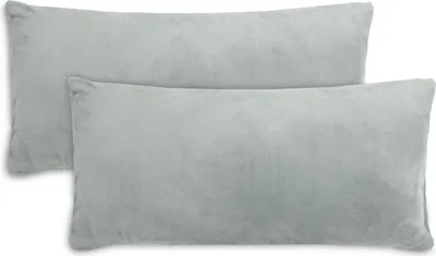 Produktbild von 2er Set Kopfkissenbezüge in anthrazit, 40x80 cm, Polyester