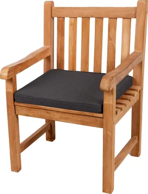 Image de Coussin d'assise pour banc, balançoire de jardin, siège, lisse. FK5 (45x45x5, gris foncé)
