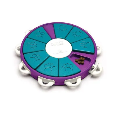 Produktbild von Outward Hound Dog Twister, Hund, Interaktives Spielzeug, Violett, Türkis, 298,4 mm, 298,4 mm, 44,5 mm