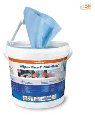 Immagine prodotto di Secchio dispenser Wiper Bowl® panni umidi per la pulizia Multitex® zetClean® 72 pezzi