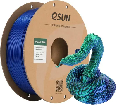 Immagine prodotto di eSUN ePLA-Silk-Magic 1kg Verde Blu
