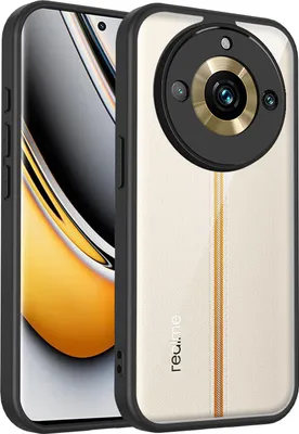 Produktbild von Hülle für Realme 11 Pro/Realme 11 Pro Plus Transparente Rückseite TPU Bumper Stoßfest Handyhülle Schwarz