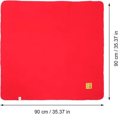 Produktbild von Puckdecke aus Baumwolle 35X35 Zoll in Rot für Neugeborene mit guter Faltbarkeit und bequemem Schlaf
