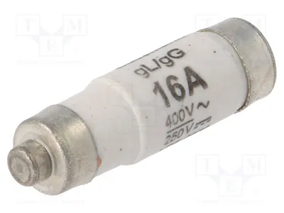 Produktbild von 1x Sicherung: Schmelz 16NZ01 D-Sicherungen 400VAC 250VDC Keramik,Industrie 16A