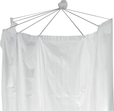 Produktbild von Spirella Duschspinne Duschfaltschirm "Ombrella" weiß Duschvorhang