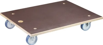 Produktbild von WAGNER Transporthilfe Multiplex MAXIGRIP 24 mm - 78 x 59 x 15 cm, Rollen ultrasoft Ø 100 mm, Tragkraft 500 kg - 20114701