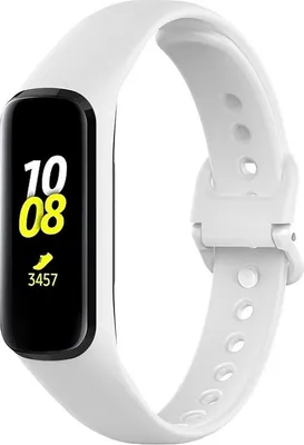 Produktbild von BStrap Silicone Armband für Samsung Galaxy Fit 2, white