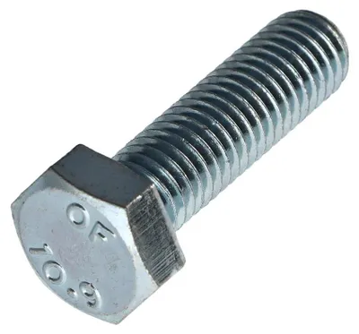 Produktbild von Metallschrauben Sechskantkopf M10x35 Klasse 10.9 Verzinkt