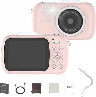 Image de SJCAM Caméra numérique ZV100 rose pour les enfants Caméra WEBCAM 80Mpx