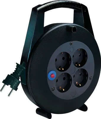 Produktbild von Brennenstuhl Kabelbox Vario Line, Kabellänge 15 m mit 4 Schutzkontakt-Steckdosen