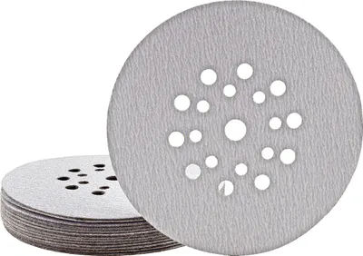 Produktbild von MioTools Shark Klett-Schleifscheiben, 225 mm, 19-Loch, f. Trockenbauschleifer, Normalkorund (25 Stk.) K400