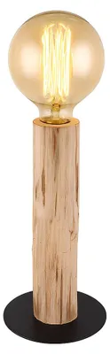 Produktbild von LED Tischleuchte, Holz, Metall, Schwarz, Schalter, H 30 cm