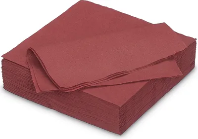Produktbild von Servietten aus Papier 33x33cm 2-lagig 50 Stück Weinrot
