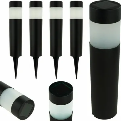 Produktbild von Solar Gartenleuchte Led Lampe Angetrieben 4Pc Solar Bodenpfosten