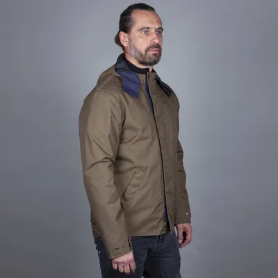 Zdjęcie produktu dla Wodoodporna tekstylna kurtka motocyklowa Helstons Flame, khaki, XL