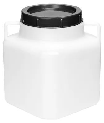 Produktbild von Garronda 10L Plastikfass BPA-freies quadratisches Fass und Behälter mit Deckel GD-0088, Weiß