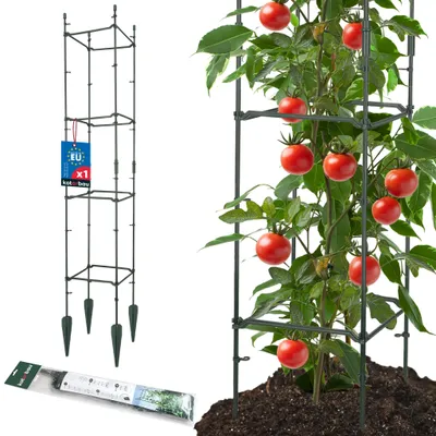 Produktbild von KOTARBAU® Modulare Rankhilfe 21x21x120cm Quadratisch 2 Rankgitter je 21x21x60cm Pflanzenstütze aus Kunststoff für Kletterpflanzen Sichtschutz
