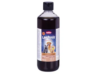 Produktbild von Schottisches Lachsöl für Hunde und Katzen, reich an Omega-3 & 6, 100% natürlich, 500 ml
