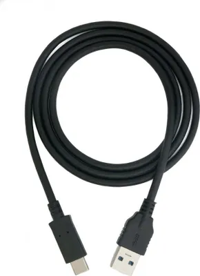 Produktbild von SYSTEM-S USB 3.1 Kabel 100 cm Typ C Stecker zu 3.0 Typ A Stecker in Schwarz