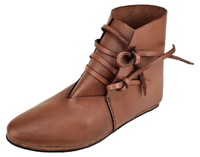 Produktbild von Mittelalter Schuhe Dunkelbraun mit Gummisohle, London 40
