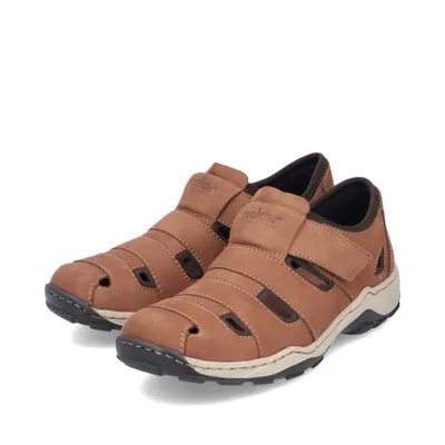 Produktbild von Rieker Herren Echtleder Slipper braun, Herren:43 EU