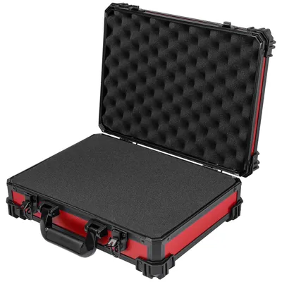 Productafbeelding van Transportkoffer met rasterschuim, universele koffer, 39 x 29 x 12 cm