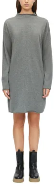 Immagine prodotto di Abito in maglia sottile in misto viscosa con orlo arrotolato – taglia 34, colore grigio scuro, codice prodotto 9730