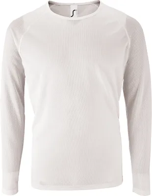 Produktbild von SOLS Herren Performance T-Shirt Sporty, langärmlig PC2903 (L) (Weiß)