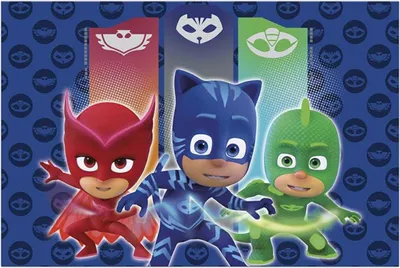 Image de PJ Masks Pyjama Héros Enfants Anniversaire Fête Nappe plastique 180cm
