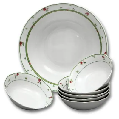 Produktbild von Menuet, Kompott-Set, rosa, grün, Thun, 7 Stück