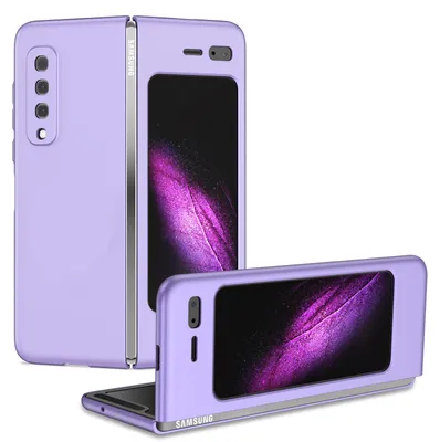 Image de Etui Samsung Galaxy Fold, Etui PC dur et mince résistant aux rayures pour Samsung Galaxy Fold 2019 Violet