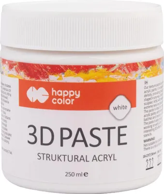 Obrázok produktu pre Štrukturálna pasta 3D akrylové médium 250 ml Happy Color