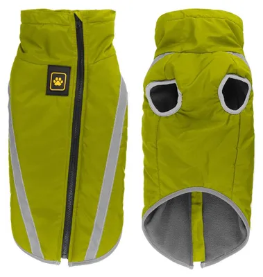 Hundemantel wasserdicht, 3XL, Grün, mit Geschirrloch, Winterjacke