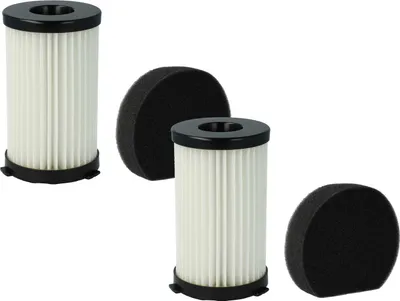 Produktbild von vhbw 2 Staubsaugerfilter Ersatz für Ariete AT5186038400 für Staubsauger - HEPA-Filter Schwarz Weiß