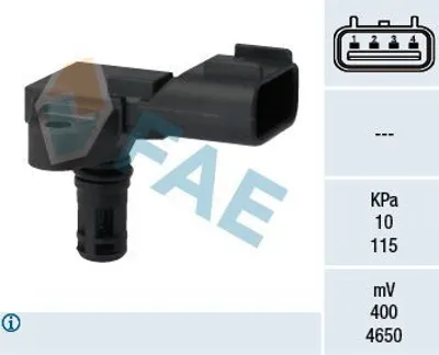 Produktbild von FAE 15113 Ladedrucksensor für FORD Fiesta Mk6 Schrägheck (JA8, JR8) Saugrohr