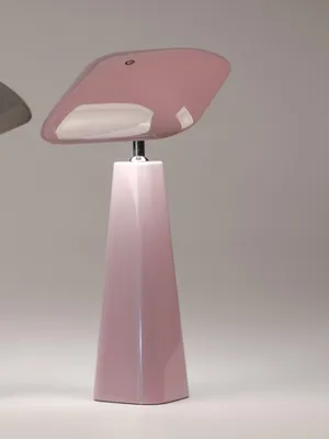 Produktbild von wiederaufladbare LED Tischlampe 70s-Style lila H. 36cm Melamin Formano