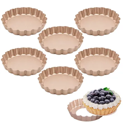 Immagine prodotto di Set da 6 tortiere Tarteform, diametro 10 cm, antiaderenti, con fondo removibile